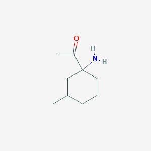 1-(1-Amino-3-methylcyclohexyl)ethan-1-one