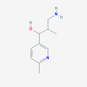 3-Amino-2-methyl-1-(6-methylpyridin-3-yl)propan-1-ol