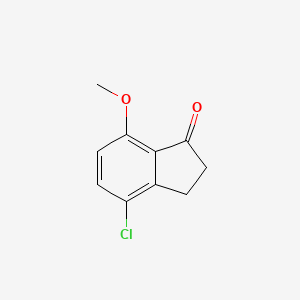 molecular formula C10H9ClO2 B1316982 4-氯-7-甲氧基-1-茚满酮 CAS No. 99183-99-0