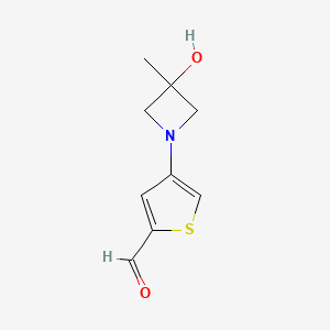 4-(3-Hydroxy-3-methylazetidin-1-yl)thiophene-2-carbaldehyde