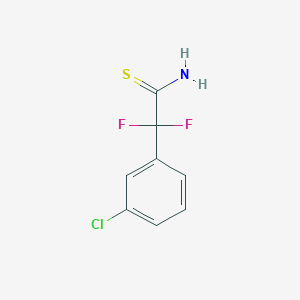 2-(3-Chlorophenyl)-2,2-difluoroethanethioamide