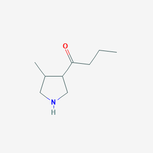 1-(4-Methylpyrrolidin-3-yl)butan-1-one