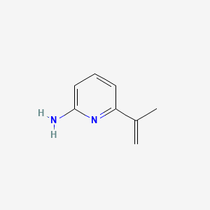 molecular formula C8H10N2 B13169975 2-Amino-6-(iso-propenyl)pyridine 