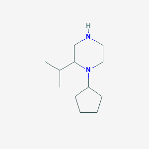 1-Cyclopentyl-2-(propan-2-yl)piperazine