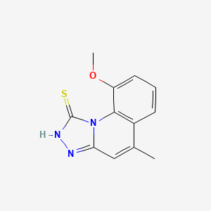 9-Methoxy-5-methyl-[1,2,4]triazolo[4,3-a]quinoline-1-thiol