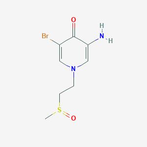 3-Amino-5-bromo-1-(2-methanesulfinylethyl)-1,4-dihydropyridin-4-one