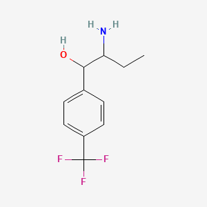 2-Amino-1-[4-(trifluoromethyl)phenyl]butan-1-ol