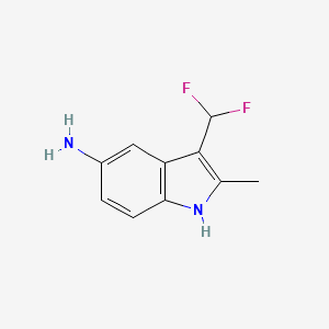 3-(Difluoromethyl)-2-methyl-1H-indol-5-amine