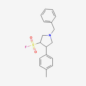 1-Benzyl-4-(4-methylphenyl)pyrrolidine-3-sulfonyl fluoride