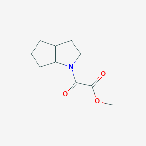 molecular formula C10H15NO3 B13170057 Methyl 2-{octahydrocyclopenta[b]pyrrol-1-yl}-2-oxoacetate 