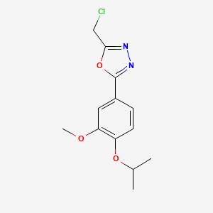 2-(Chloromethyl)-5-(4-isopropoxy-3-methoxyphenyl)-1,3,4-oxadiazole