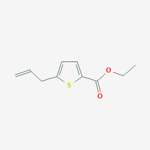 molecular formula C10H12O2S B1317008 3-(5-乙氧羰基-2-噻吩基)-1-丙烯 CAS No. 252357-16-7