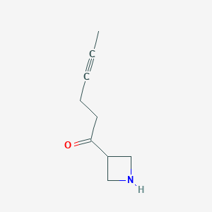 1-(Azetidin-3-yl)hex-4-yn-1-one