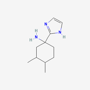 1-(1H-Imidazol-2-yl)-3,4-dimethylcyclohexan-1-amine