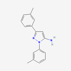 1,3-bis(3-methylphenyl)-1H-pyrazol-5-amine