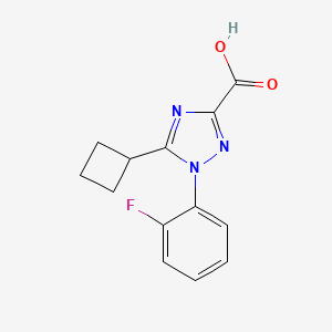 5-Cyclobutyl-1-(2-fluorophenyl)-1H-1,2,4-triazole-3-carboxylic acid