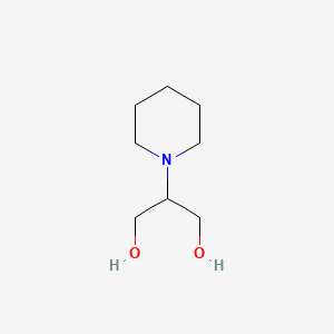 molecular formula C8H17NO2 B13170151 2-(Piperidin-1-yl)propane-1,3-diol 