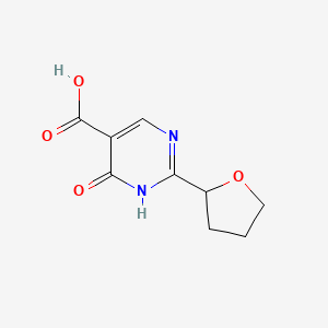 6-Oxo-2-(oxolan-2-yl)-1,6-dihydropyrimidine-5-carboxylic acid