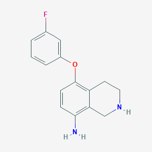 5-(3-Fluorophenoxy)-1,2,3,4-tetrahydroisoquinolin-8-amine