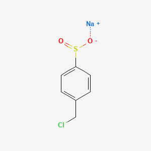 molecular formula C7H6ClNaO2S B13170197 Sodium 4-(chloromethyl)benzene-1-sulfinate 