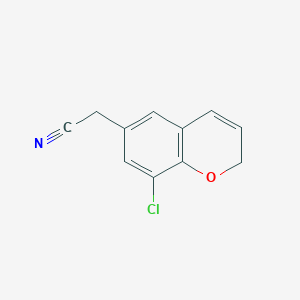 2-(8-chloro-2H-chromen-6-yl)acetonitrile