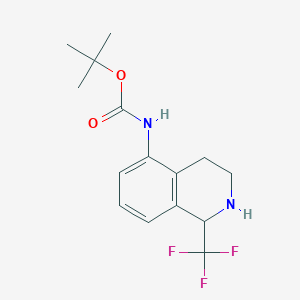 tert-butyl N-[1-(trifluoromethyl)-1,2,3,4-tetrahydroisoquinolin-5-yl]carbamate