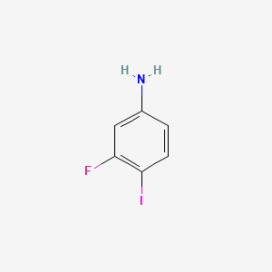 molecular formula C6H5FIN B1317028 3-Fluoro-4-iodoaniline CAS No. 656-66-6