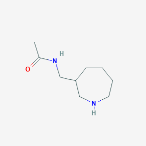 molecular formula C9H18N2O B13170328 N-(Azepan-3-ylmethyl)acetamide 