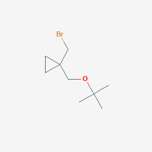 1-(Bromomethyl)-1-[(tert-butoxy)methyl]cyclopropane