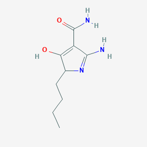 2-amino-5-butyl-4-oxo-4,5-dihydro-1H-pyrrole-3-carboxamide