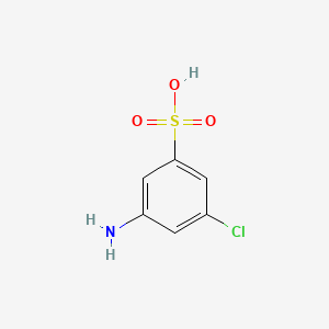 3-Amino-5-chlorobenzene-1-sulfonic acid