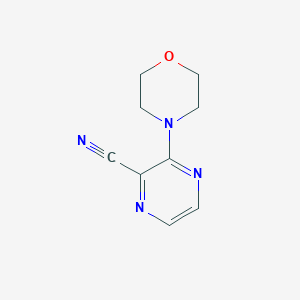 molecular formula C9H10N4O B1317041 3-吗啉-4-基吡嗪-2-腈 CAS No. 67130-86-3