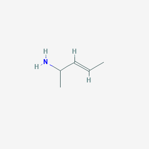 molecular formula C5H11N B13170414 Pent-3-en-2-amine 