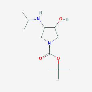 tert-Butyl 3-hydroxy-4-[(propan-2-yl)amino]pyrrolidine-1-carboxylate