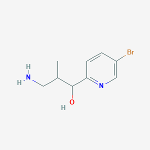 3-Amino-1-(5-bromopyridin-2-yl)-2-methylpropan-1-ol