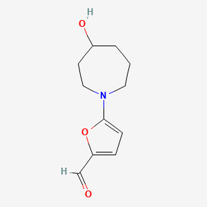 5-(4-Hydroxyazepan-1-yl)furan-2-carbaldehyde