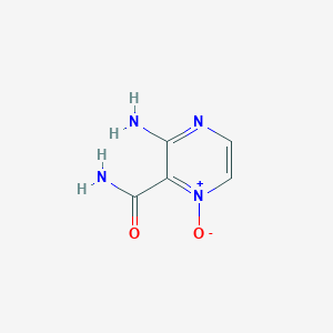 molecular formula C5H6N4O2 B1317047 3-氨基-2-氨基甲酰基吡嗪 1-氧化物 CAS No. 54632-18-7