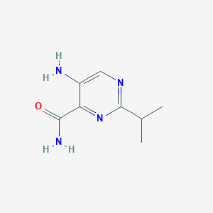 5-Amino-2-(propan-2-yl)pyrimidine-4-carboxamide