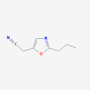 (2-Propyl-1,3-oxazol-5-YL)acetonitrile