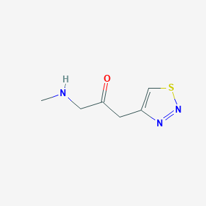 1-(Methylamino)-3-(1,2,3-thiadiazol-4-yl)propan-2-one