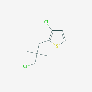 3-Chloro-2-(3-chloro-2,2-dimethylpropyl)thiophene