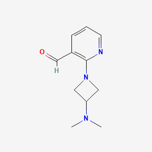 2-[3-(Dimethylamino)azetidin-1-yl]pyridine-3-carbaldehyde