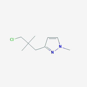 3-(3-chloro-2,2-dimethylpropyl)-1-methyl-1H-pyrazole