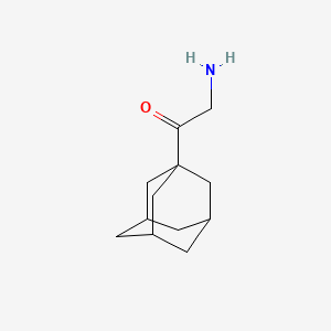 molecular formula C12H19NO B13170571 1-(Adamantan-1-yl)-2-aminoethan-1-one 