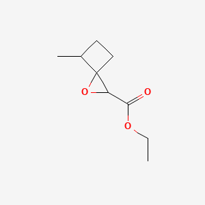 molecular formula C9H14O3 B13170575 Ethyl 4-methyl-1-oxaspiro[2.3]hexane-2-carboxylate 