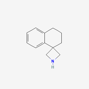 molecular formula C12H15N B1317059 3',4'-二氢-2'H-螺[氮杂环丁烷-3,1'-萘] CAS No. 157736-60-2
