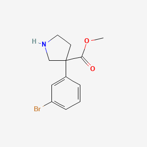 Methyl 3-(3-bromophenyl)pyrrolidine-3-carboxylate