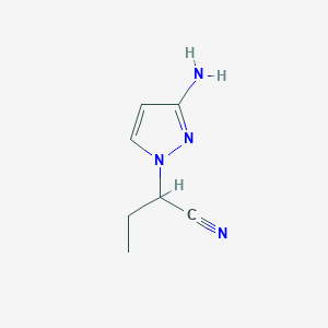 2-(3-Amino-1H-pyrazol-1-YL)butanenitrile