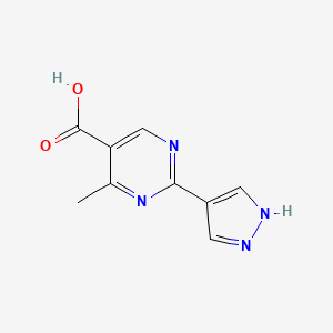 4-Methyl-2-(1H-pyrazol-4-yl)pyrimidine-5-carboxylic acid