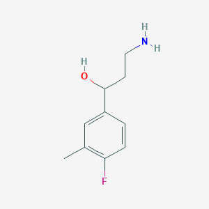 3-Amino-1-(4-fluoro-3-methylphenyl)propan-1-ol